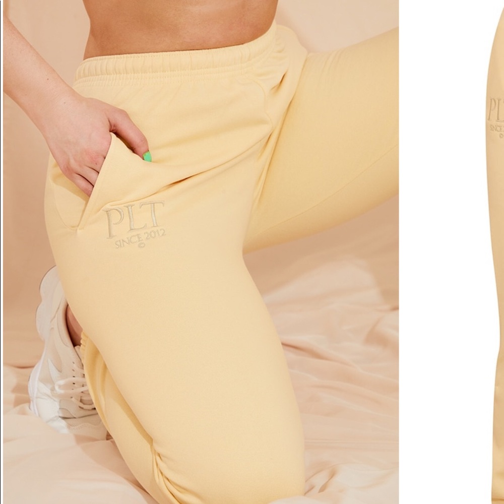 yellow joggers